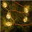 Solar String Lights with 40 Round Bulbs, Warm White, 8 Modes, USB Rechargeable, Remote Control, Waterproof Outdoor 5
