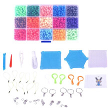 1500 Stuks DIY Water Spray Magische Plakkralen Speelgoedset Handgemaakt Puzzel Knutselpakket voor Kinderen Sensorische Kristallen Kralen Cadeau
