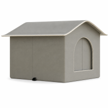 Cooling Pet House for Cats and Small Dogs, Industrial Grey, Small