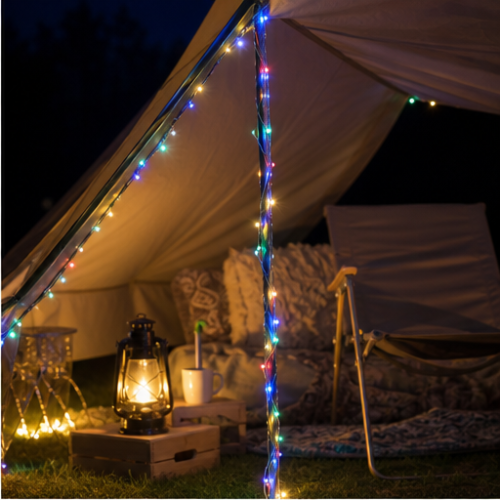 Multicolor LED Fairy String Lights, Copper Wire, 300 LEDs, Remote Control, 8 Modes, Waterproof Battery Box 2