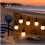 Plug-In Waterproof Outdoor LED Globe String Lights, 40 Warm White Bulbs, Black Cable, 10 m 3