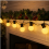 LED Globe String Lights, Warm White, USB Powered, Waterproof Outdoor Decorative Lights, 20 Lights, Black Cable 5