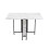 Living And Home 120x80cm Folding Dining Table with Wheels and Storage Shelves 5
