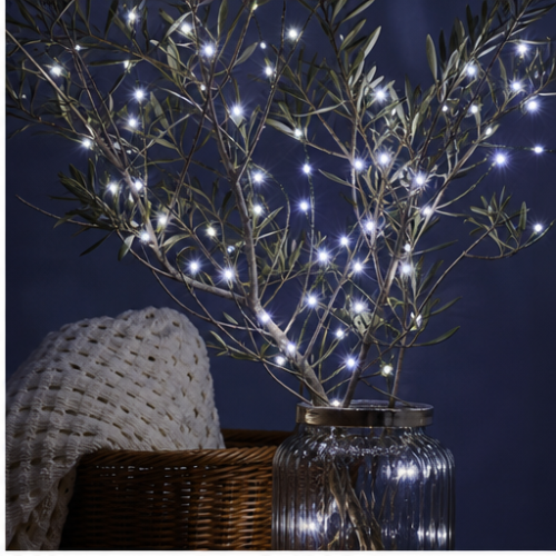 Solar Copper Wire LED String Lights Cool White, 300 LEDs, 9 m, Remote Control, 8 Modes, Waterproof Outdoor 2