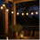 Solar LED Globe String Lights, 40 Warm White Waterproof Lights for Camping, Tent and Wedding Décor, Remote Control and USB 2