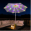 Solar Multicolor LED String Lights for Patio Umbrella, 104 LEDs with Remote Control 2