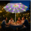 Solar Multicolor LED String Lights for Patio Umbrella, 104 LEDs with Remote Control 4