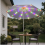 Solar Multicolor LED String Lights for Patio Umbrella, 104 LEDs with Remote Control 3