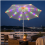 Solar Multicolor LED String Lights for Patio Umbrella, 104 LEDs with Remote Control 5