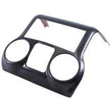 Car Modification Accessories Center Console Decorative Panel Interior Black Carbon Pattern for Wran