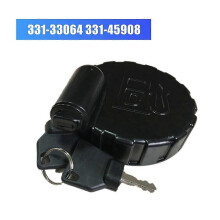331/45908 331/33064 Fuel Cap Fuel Tank Side Lock Cover with 2 Keys for Excavator 3CX 3CXE 4CX 4CS