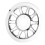 Chrome Outer Rear Pulley Cover Insert for Softail Fat Boy Lo FLSTN FXSTC 1