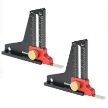 2Pc Woodworking Height Gauge Depth Gauge Measurement Tools Sawing Table Accessories Measuring Tool
