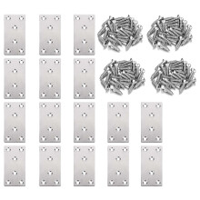 16PCS Flat Bracket Stainless Steel Straight Fixing Repair Board, Straight Bracket Repair Board is S