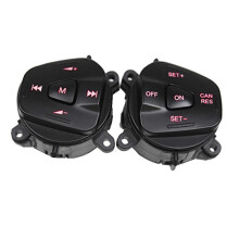 Car Red LED Steering Wheel Right Left Cruise Control Switch Button for Fiesta MK7 MK8 Escort Ecospo