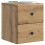 VidaXL vidaXL Wall-Mounted Bedside Cabinet 2 pcs Artisan Oak Engineered Wood 2