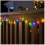 Multicolor Snowflake LED Christmas String Lights, 5 m 50 LEDs, Waterproof Battery Box, 8 Modes with Remote Control 5