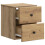 VidaXL vidaXL Wall-Mounted Bedside Cabinet 2 pcs Artisan Oak Engineered Wood 4