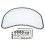 Motorcycle front windscreen oval universal fit clear air deflector guard 1