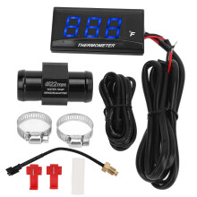 ABS housing motorcycle temp gauge with LCD display for modification