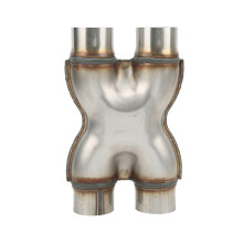 409 stainless steel exhaust adapter pipe 63mm diameter