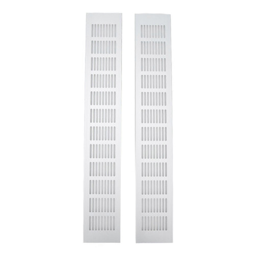 Rectangular Air Vent Grille 2 Pcs for Closet 80x500mm