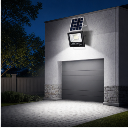 200W Solar LED Floodlight IP67 Outdoor, 400 LEDs, Remote Control, Light Sensor and Timer for Garden 2