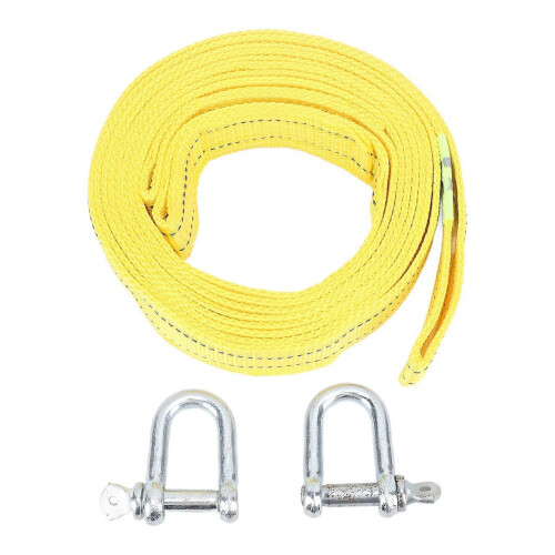 tow strap for vehicle rescue 5m double layer