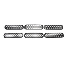 Front grille inserts trim 6pcs for Bronco 2021-2023 improved mesh cover