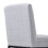 Living And Home Set of 2 Chenille Upholstered Dining Chairs in Light Grey 5