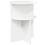 VidaXL vidaXL Side Table High Gloss White Ø 39.5 x 55 cm Engineered Wood 4