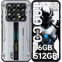 (Silver, 12GB 512GB) OUKITEL WP60 5G Rugged Phone,7.2" Inch, 36(12+24)GB 512GB,10000mAh,Android 15