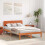 VidaXL vidaXL Bed Frame with Headboard Wax Brown 120 x 190 cm Solid Pine Wood 4