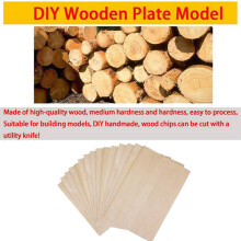 20 Pack Unfinished Wood Sheets,Glued Laminated Wood Thin Wood Board for House Aircraft Ship Boat Arts and Crafts,DIY Ornaments