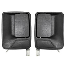 2PCS Left Right Rear Exterior Outside Door Handles Set Black New for 1999-2016 Super Duty Crew Cab
