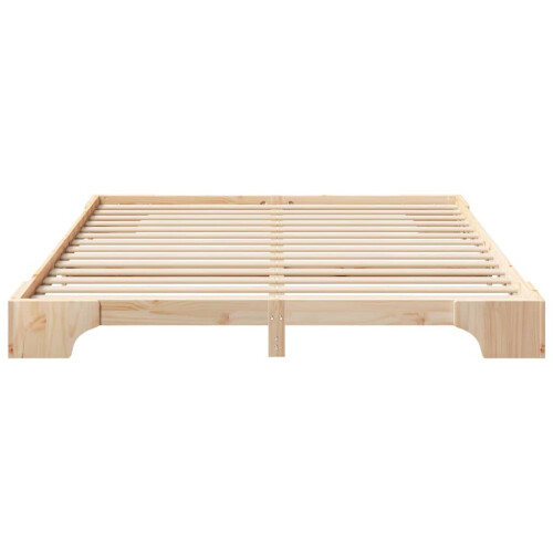 VidaXL vidaXL Bed Frame Brown 200 x 210 cm Solid Pine Wood 2
