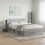 VidaXL vidaXL Headboard Cabinet with Storage Grey Sonoma Engineered Wood 5