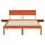 VidaXL vidaXL Bed Frame with Headboard Wax Brown 120 x 190 cm Solid Pine Wood 4