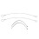 2Pcs Hood Release Cable Kit for Corvette C4 1984 to 1996 1