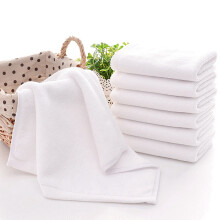 21PCS Towels Cotton White Superior Hotel Quality Soft Face Hand Towels 30X30cm