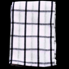 6Piece High Quality White Plaid Striped Tea Towel Kitchen Towel Napkin Table Cloth Cotton Woven Fabric