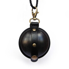 (2.5 inch, black) Wilkins Pellet Pouch air rifle gun pellet leather pouch with quick release clip