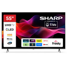 SHARP 55 Inch QLED TV 4K UHD TiVo Frameless Smart TV 55HM5245K 3 HDMI Inputs