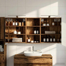 vidaXL Badezimmerschrank-Set 3 stk. 140 x 14,5 x 70 cm Holzwerkstoff
