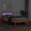 VidaXL vidaXL Bed Frame with Headboard Wax Brown 75 x 190 cm Solid Pine Wood 5