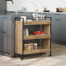 vidaXL Küchentrolley Artisan-Eiche 70 x 30 x 82 cm Holzwerkstoff