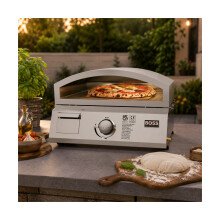 Boss Grill 3-in-1 Gas BBQ Griddle and Pizza Oven - Stainless Steel IQGRIDDLEP