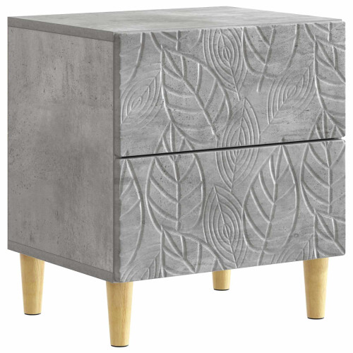 VidaXL vidaXL Bedside Table Concrete Grey 43 x 34.5 x 48 cm Engineered Wood