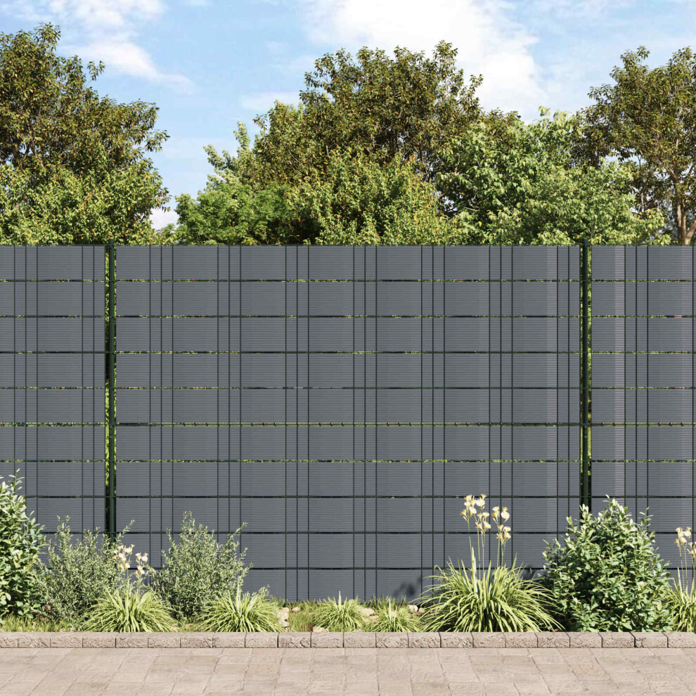 Vidaxl Fence Privacy Tape Dark Grey