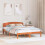 VidaXL vidaXL Bed Frame with Headboard Wax Brown 150 x 200 cm Solid Pine Wood 1